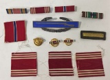 BRONZE STAR MEDAL CASES WITH SIXTEEN (16) MEDALS