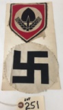 TWO (2) GERMAN CLOTH PATCHES
