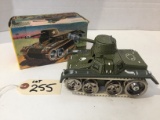 GAMA WESTERN GERMANY TIN WIND UP TOY TANK