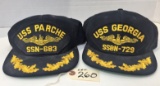TWO NAVAL REMEMBRANCE CAPS