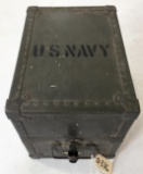 U.S. NAVY SUPPLY LOCKING BOX.