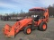 Kubota HST tractor with loader and backhoe