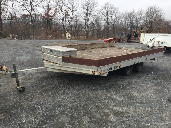 8' X 16' FLAT TRAILER WITH RAMPS