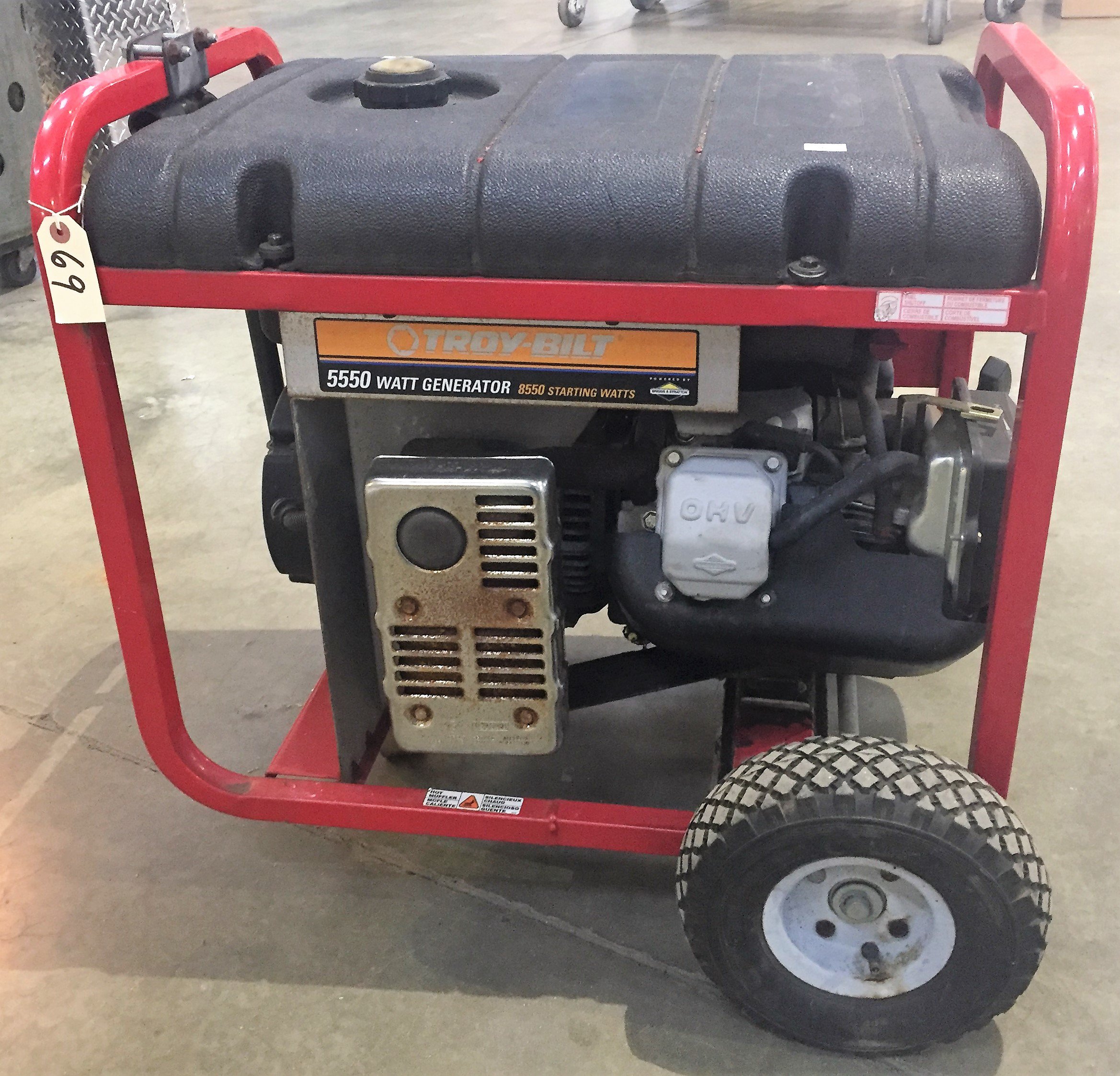 Troy-Bilt 5550 Watt Generator Proxibid