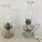 Two (2) Oil Lamps with Shades