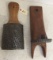 Two (2) Primitive Wall Hanger Candle Holders
