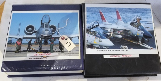 Two (2) U.S. Military Aircraft Photo Albums (8"X10" Photos)