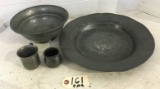 Four (4) Pewter Pieces