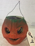 Vintage Paper Mache Pumpkin