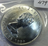 1989 CANADA 5 DOLLARS
