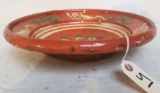 Early Redware French Terra Cotta Plate