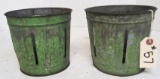Early Primitive Vegetable Cans