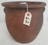Early Large Redware Planter