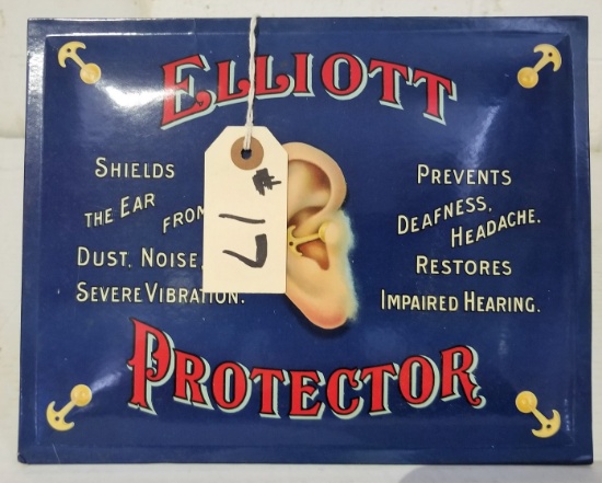 Elliot Ear Protector Celluliod Sign