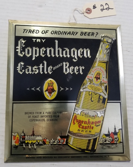 Copenhagen Castle Beer Sign