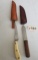 TWO (2) KNIVES WITH SHEATHS