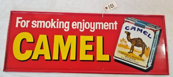 "For Smoking Enjoyment Camel" Metal Sign