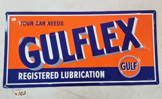 "Gulflex" Metal Sign
