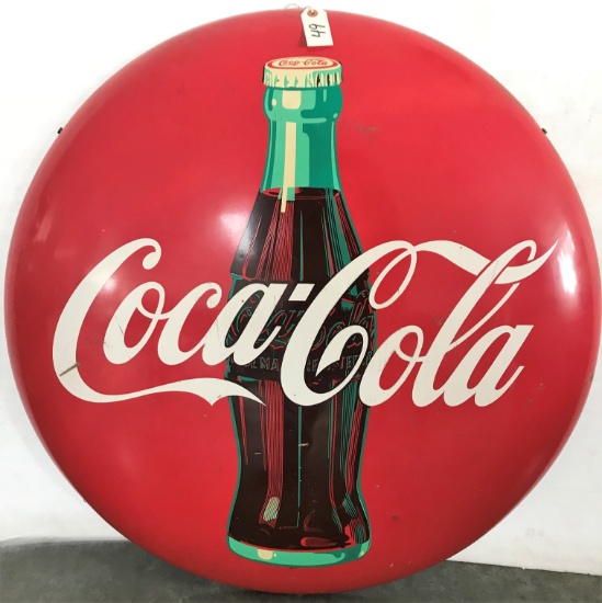 "Coca-Cola" Button Sign