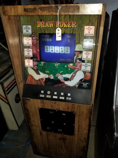 "Draw Poker" Arcade Machine