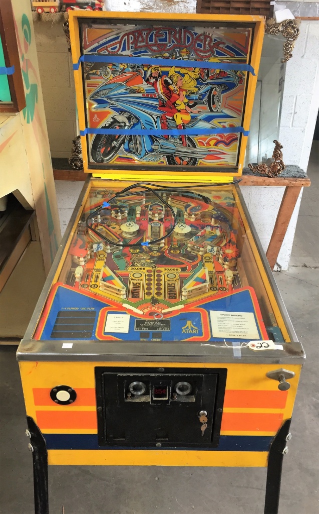 Atari "Space Riders" Pinball Machine | Art, Antiques & Collectibles  Collectibles Vintage Arcade & Coin-Op Machines Vintage Pinball Machines |  Online Auctions | Proxibid