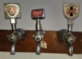 Three (3) Vintage Beer Taps
