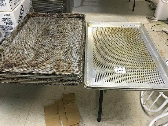 Assorted Straining sheet pans(12 times your bid)
