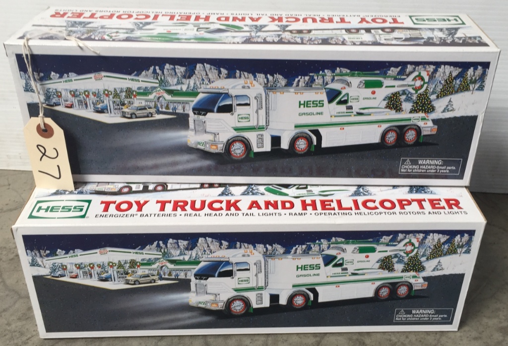 hess toy truck and helicopter 2006