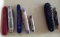 7 ASSORTED FOLDING KNIVES