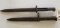 PAIR OF UNMARKED BAYONETS