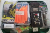 TRAY LOT OF ARCHERY SUPPLIES