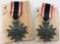 GERMAN NAZI 2ND CLASS WAR SERVICE CROSS