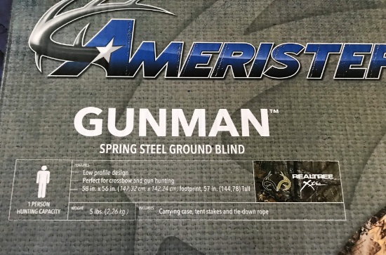 Ameristep 1RX1S069FR Gunman Spring Steel Ground Blind for sale online 