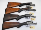 (R) FOUR (4) SIDE-BY-SIDE SHOTGUN FRAMES