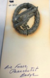WWII GERMAN ARMED FORCES PARACHUTIST BADGE