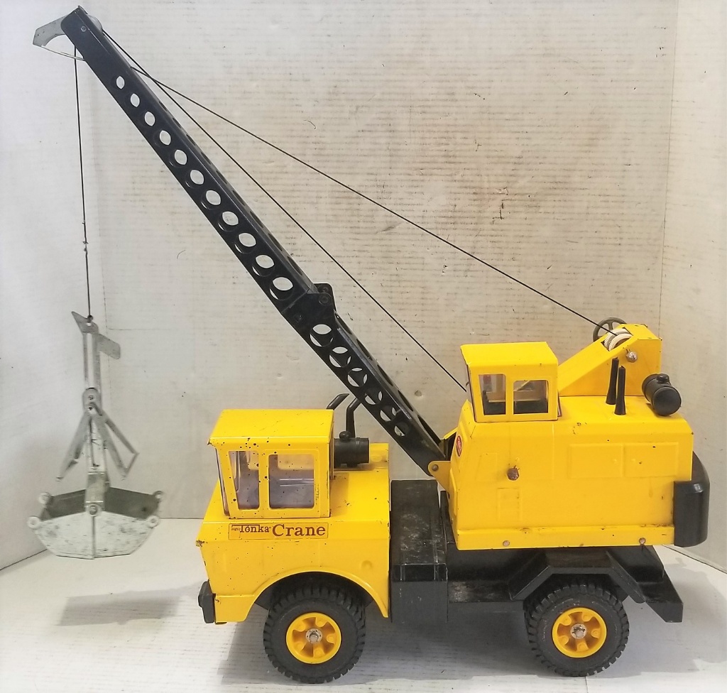 vintage mighty tonka crane truck boom for parts 