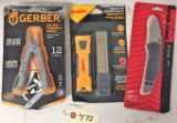 Multi-Pliers, Sharpener & Folding Knife
