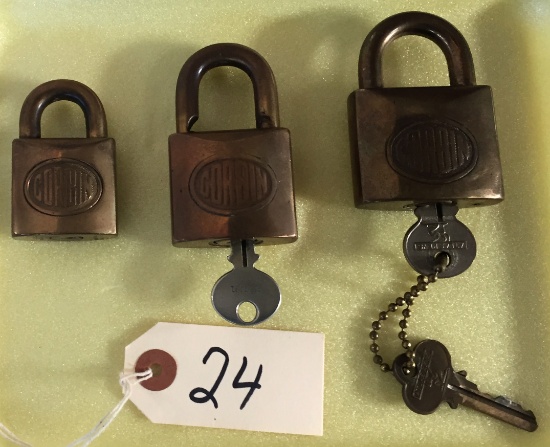 3 Corbin locks
