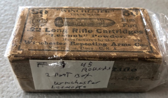 Winchester "Lesmok" Cartridges 2 Part boxes (open)