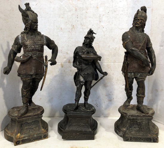 3 Bronze Statues