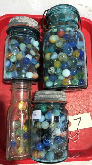 4 Jars of Marbles