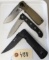 3 Assorted CRKT Folding Knives