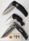 3 Assorted Kershaw Folding Knives