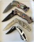 4 Assorted Folding Knives