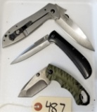 3 Assorted Kershaw Folding Knives