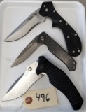 3 Assorted Folding Knives