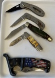 5 Assorted Folding Knives