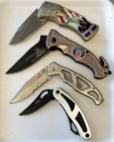 4 Assorted Folding Knives