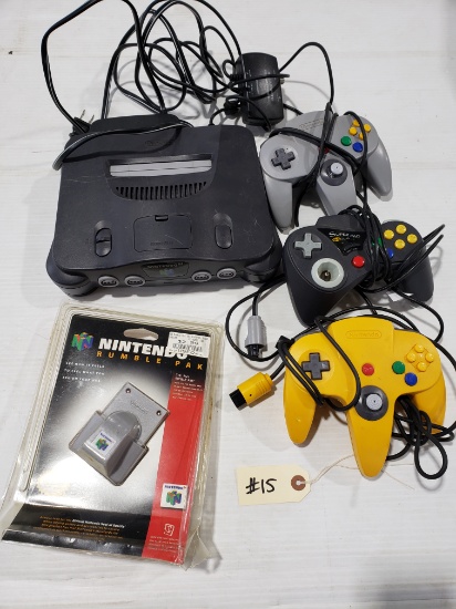 Nintendo 64 Console & Rumble pack