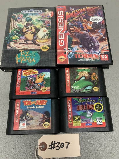 (6) Games for Sega Genesis